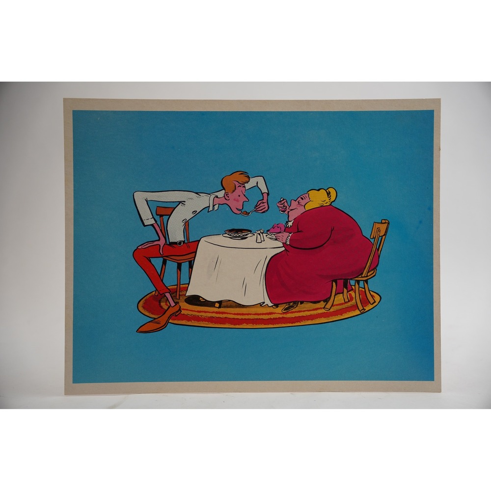 Cooper Films Mother Goose Rhymes Art Print 12.5x10‎  Jack Spratt Vintage 1971